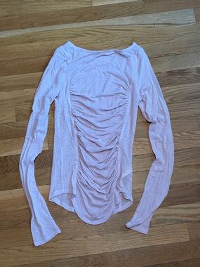 NWOT Free People semi-sheet ruched top